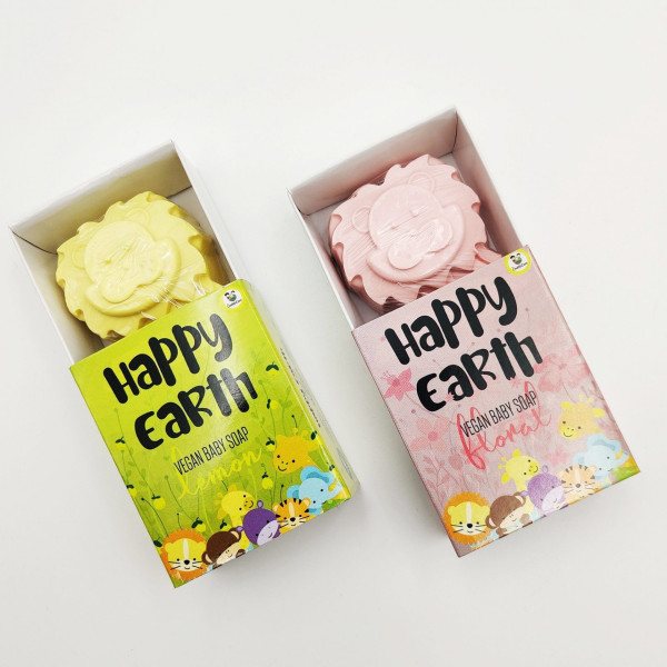 Happy earth vegan baby soap