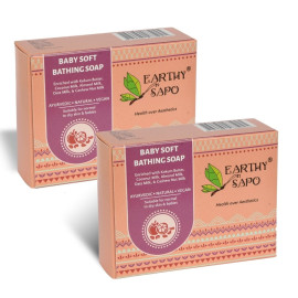 Earthy sapo baby soft bathing soap, 100g – pack of 2