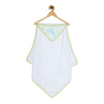 Ooka Baby Premium 100% Cotton Hooded Bath Towel (Seagull Hood With Tangerine Trim)