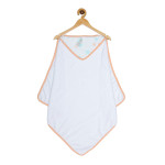 Ooka Baby Premium 100% Cotton Hooded Bath Towel (Seagull Hood With Tangerine Trim)