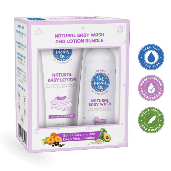 The Moms Co. Natural Baby Bath & Lotion Set 200ml