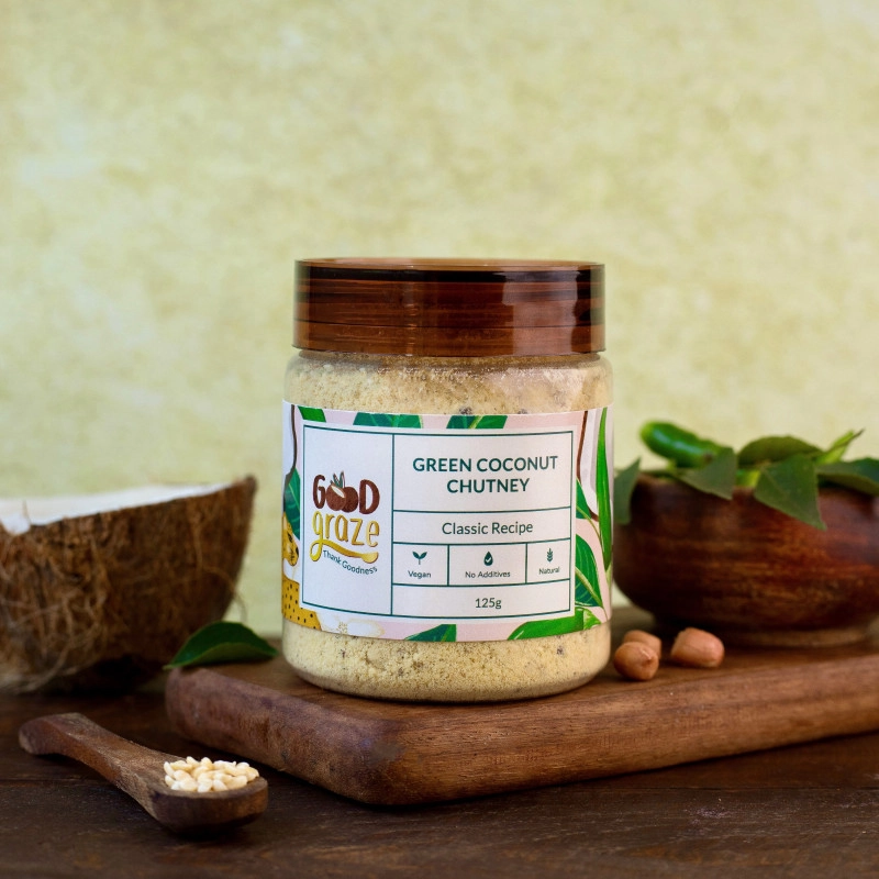 good graze green coconut chutney