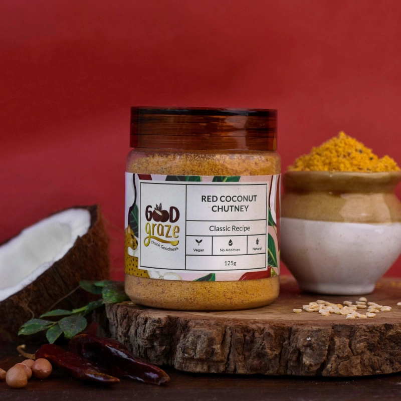 good graze red coconut chutney