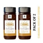 vanalaya english caramel instant coffee caramel flavoured coffee 50gm pack of 2