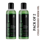 vanalaya pure cold pressed neem oil for hair skin natural remedy for daily skin and hair 200ml pack of 2