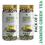 vanalaya jasmine green tea from sun dried jasmine petals for clear mind improve mood stress relief and relives anxiety 50gm pack of 2