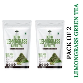 vanalaya lemongrass green tea for detox weight loss digestion 100gm pack of 2