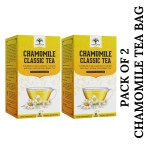 vanalaya organic chamomile herbal tea bags for weight loss good sleep 30 pyramid tea bags pack of 2