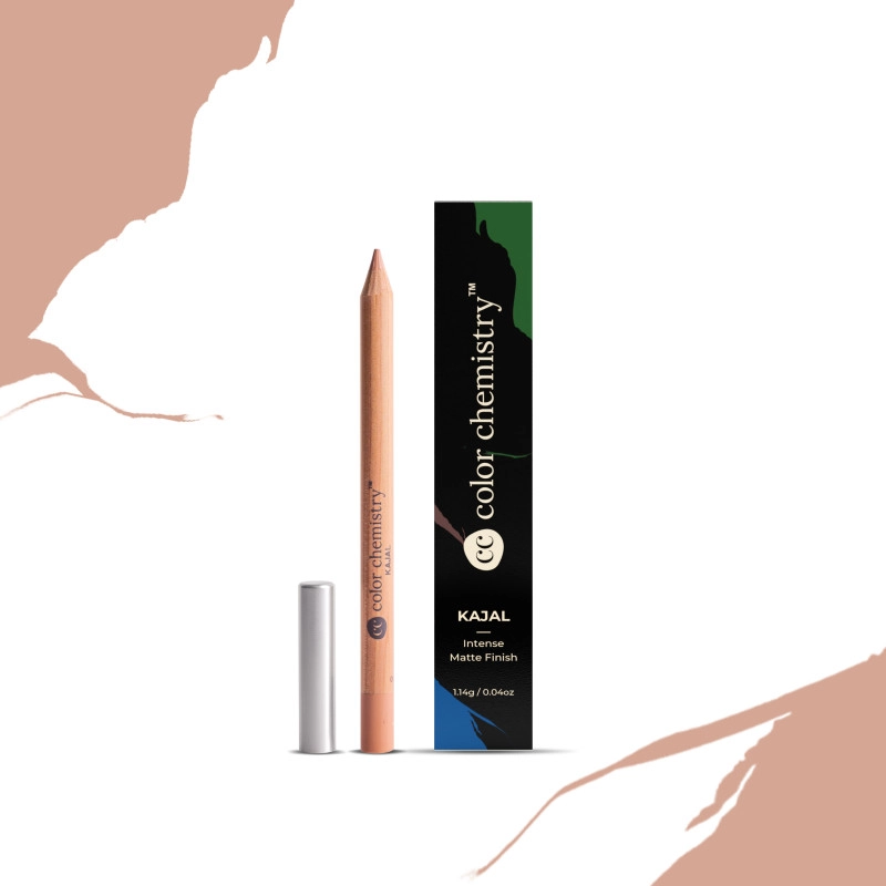 color chemistry organic kajal intense matte finish one stroke application certified organic 1 14g dune kj03