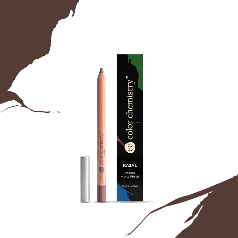 color chemistry organic kajal intense matte finish one stroke application certified organic 1 14g loam kj02