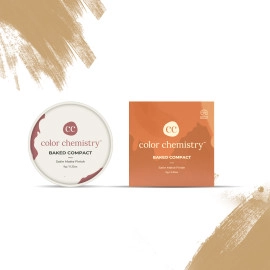 color chemistry baked compact satin matte finish enriched with rosehip green tea certified organic 9 g aura bc04