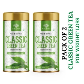 vanalaya classic green tea for weight loss loose leaf green tea tin 100 gm copy