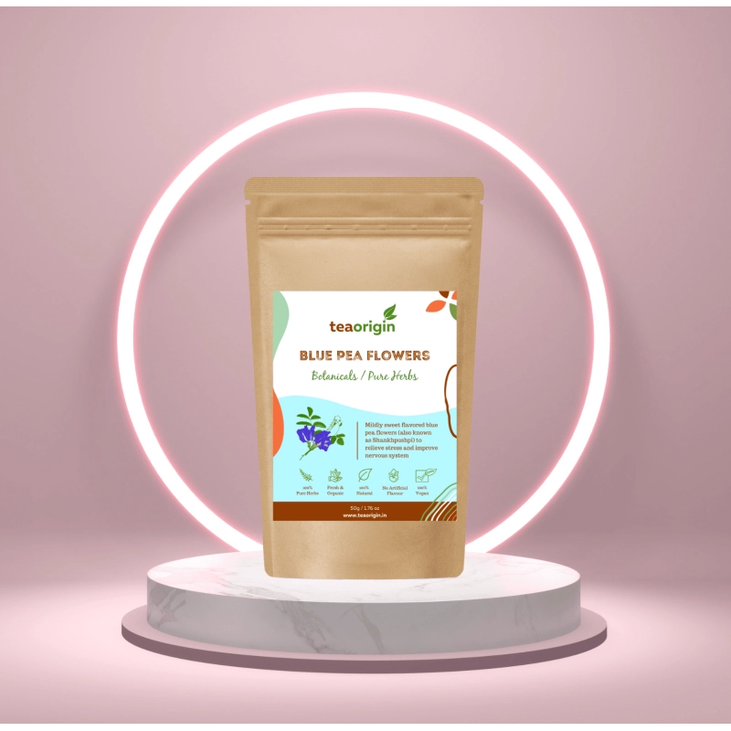 tea origin blue pea flowers 50 gms pack serves 25 cups