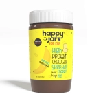 happy jars banana chocolate high protein chocolate spread for kids