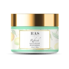 ras luxury oils refresh salt sugar body scrub 100 gm