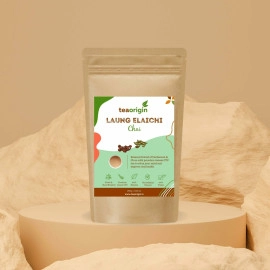 tea origin laung elaichi chai 100 natural ingredients premium assam ctc tea clove cardamom supports healthy digestion promotes immunity relieves stress 250gm serves 100 cups