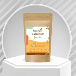 tea origin jasmine green tea 100 natural ingredients green tea leaves jasmine flower petals rich in antioxidants promotes immunity healthy skin relieves stress 100gm serves 50 cups