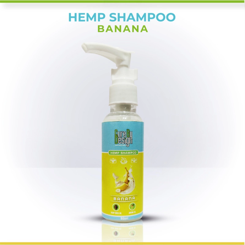 cure by design hemp banana shampoo 50ml