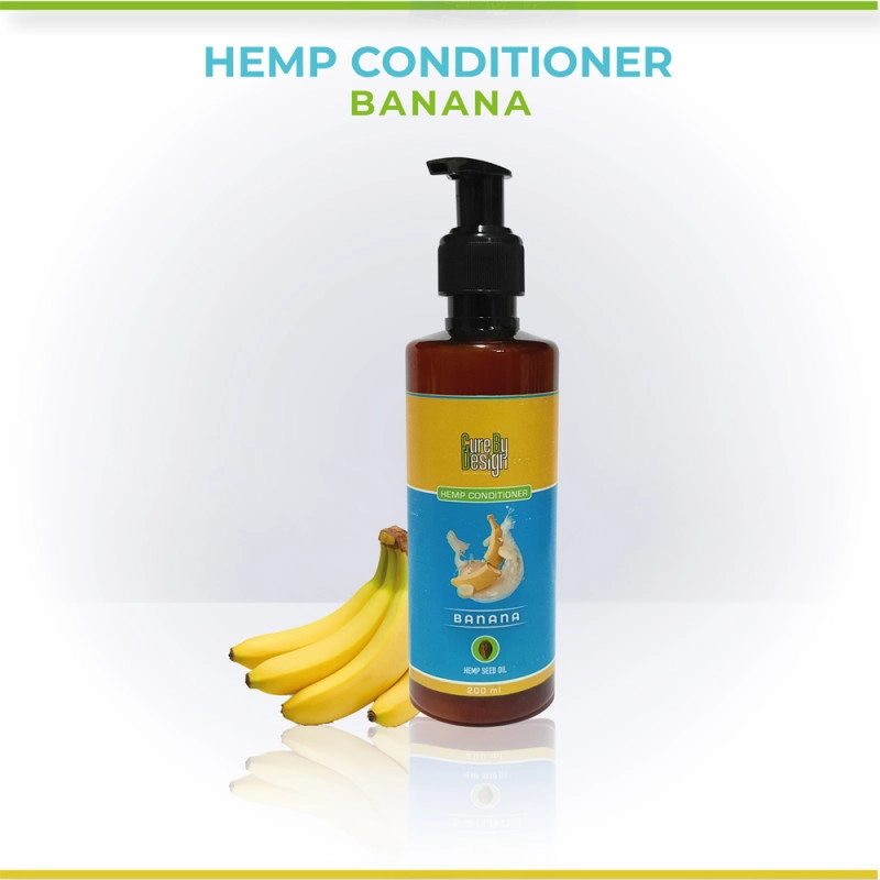 cure by design hemp banana coniditioner 200ml