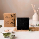 bamboo charcoal soap handmade spa bar with aloe vera extract