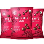 dev pro date and nuts drops healthy snack with high fiber gluten free vegan apple cinnamon 40g pack of 3