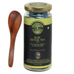 glenberg slim detox tea green tea with garcinia cambogia helps in weight management free premium wooden spoon 50 gm 25 cups