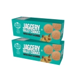 pack of 2 foxtail millet almond jaggery cookies 150g x 2