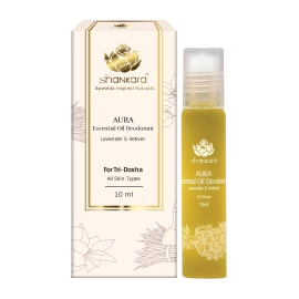 aura essential oil deodorant lavender vetiver 10ml