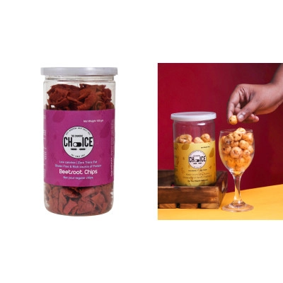 the crunchie choice cheese and herb fox nuts beetroot chips