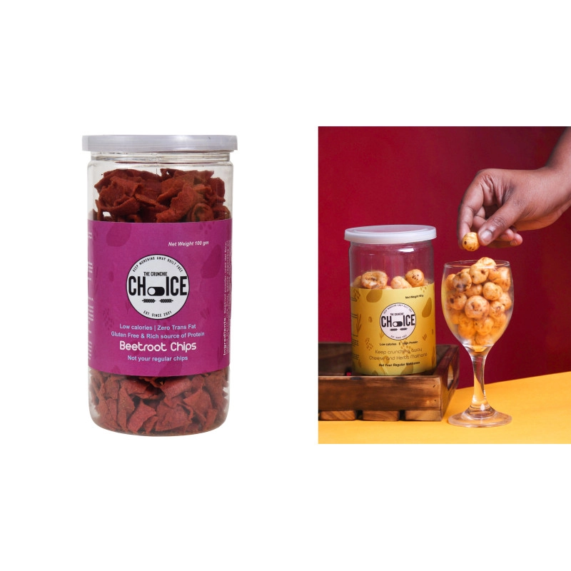 the crunchie choice cheese and herb fox nuts beetroot chips