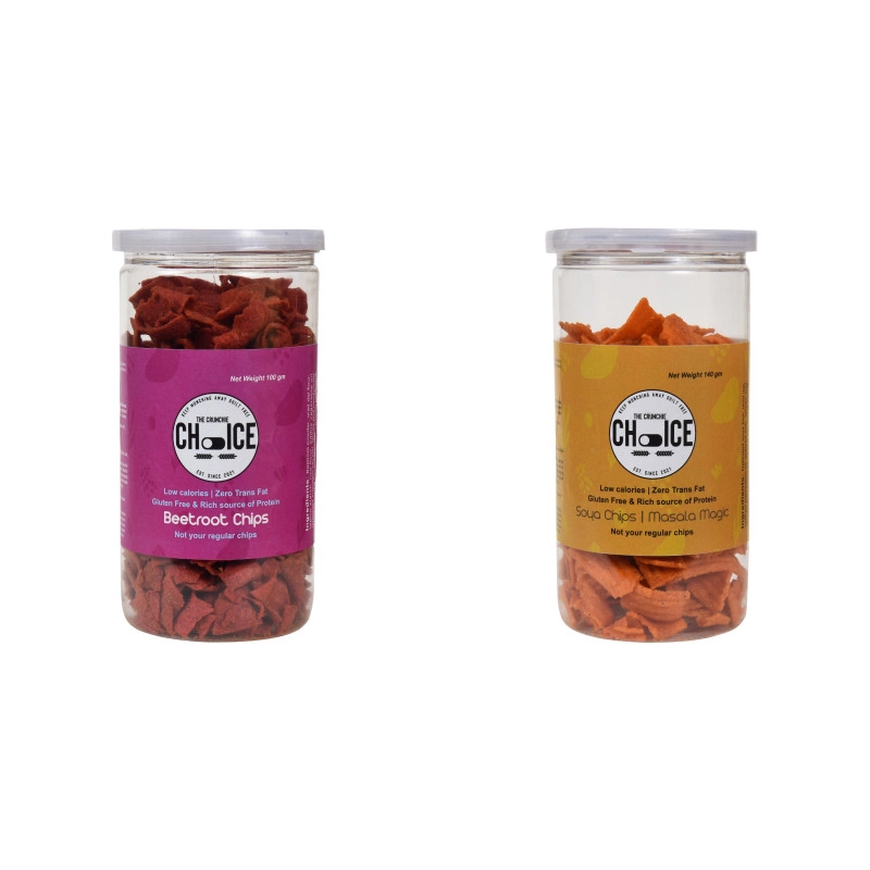 the crunchie choice beetroot and soya chips