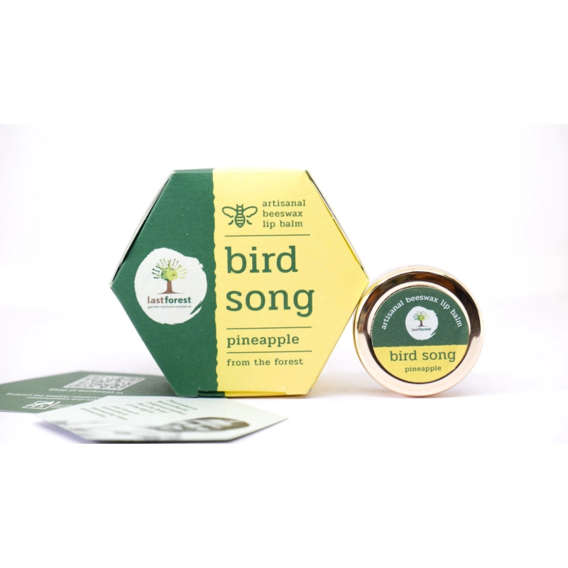 last forest artisanal handmade beeswax lip balm pineapple