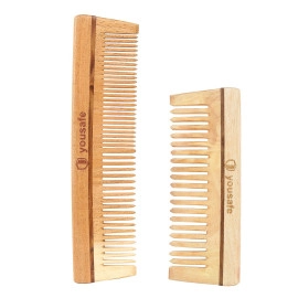 yousafe neem wood combs set of 2