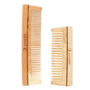 yousafe neem wood combs set of 2
