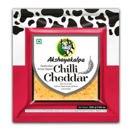 akshayakalpa organic cheddar chilli 200 grams