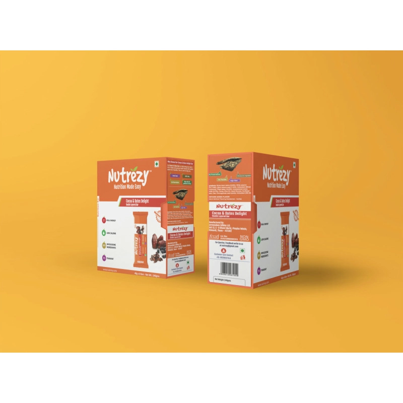 cocoa dates delight bar pack of 6 240grams