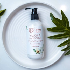 heart and soul coconut and avocado intense moisture conditioner crafted with care 100 pure and natural no parabens no sls 250ml