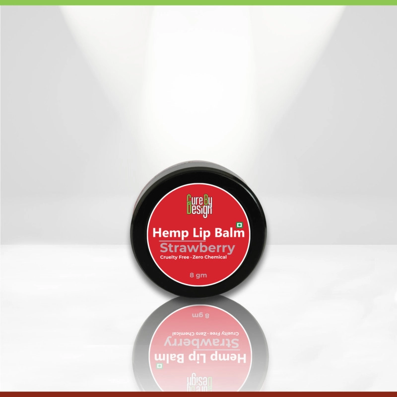hemp lip balm strawberry 8gm