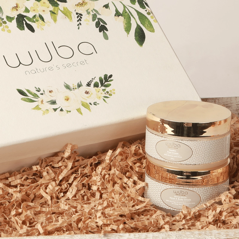 gift hamper foot cream hand body cream