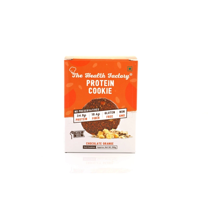 thf protein cookie chocolate orange 1 box 6 packs x 2 cookies