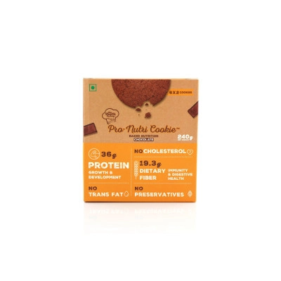 thf pro nutri cookie chocolate 1 box 6 packs x 2 cookies