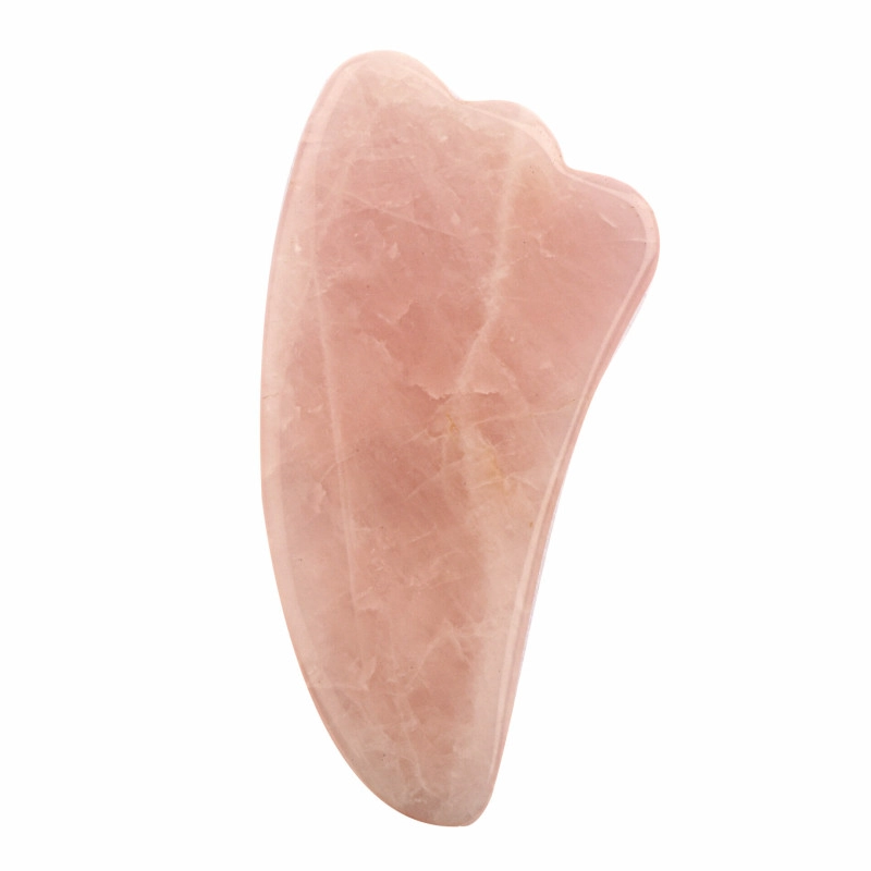 mirabela gua sha rose quartz teardrop