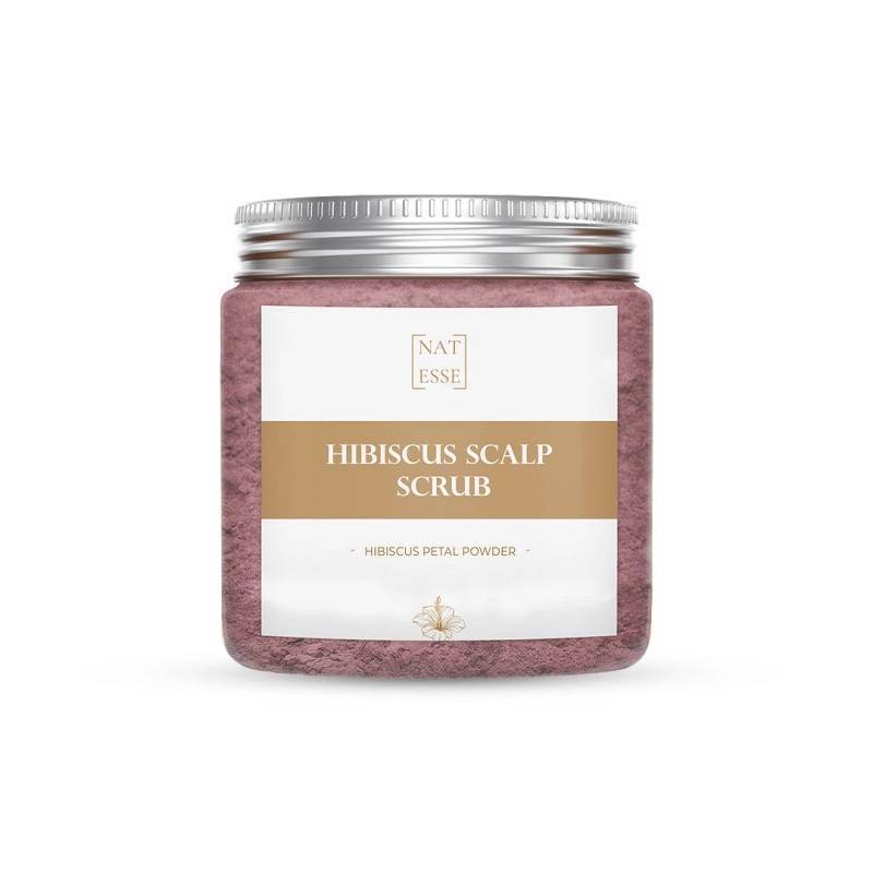 nat esse hibiscus scalp scrub removes scalp built up fights and stops dandruff