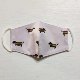 100 cotton mask 3 layers of cotton to keep them breathable for the children as well as offering protection hotdog mask