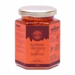 glenberg kashmiri acacia honey with saffron wild unprocessed unheated non pasteurized original honey 100 pure and natural 250 gram kashmiri honey with saffron