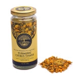 glenberg turmeric citrus tisane caffeine free blend with turmeric provides immunity support free premium wooden spoon 100 gm 50 cups