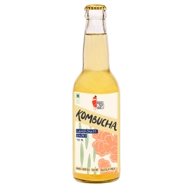 healthy gut kombucha lemongrass ginger 330ml combo pack of 2