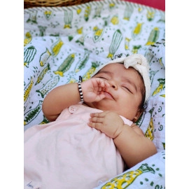 fish tales hand block printed muslin blanket