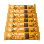 dev pro date and nuts bars healthy snacks with protein high fiber gluten free and vegan orange cinnamon 30g bars pack of 7