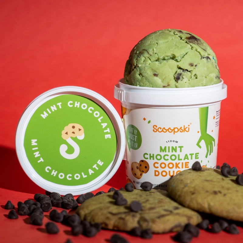 mint chocolate cookie dough pack of 6